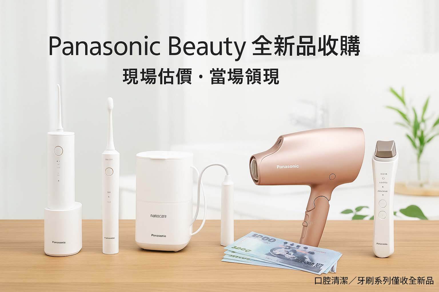 青蘋果3C Panasonic Beauty 國際牌美容家電收購口腔清潔與吹風機全新品現場估價