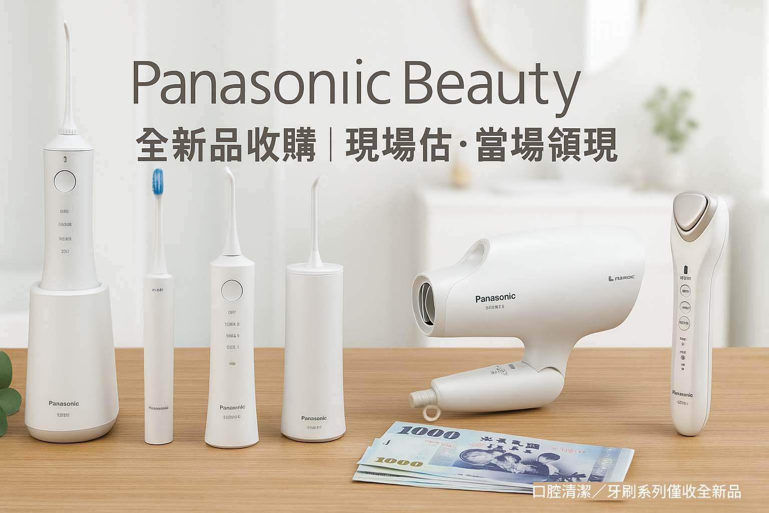 青蘋果3C Panasonic Beauty 國際牌美容家電收購口腔清潔與吹風機全新品現場估價
